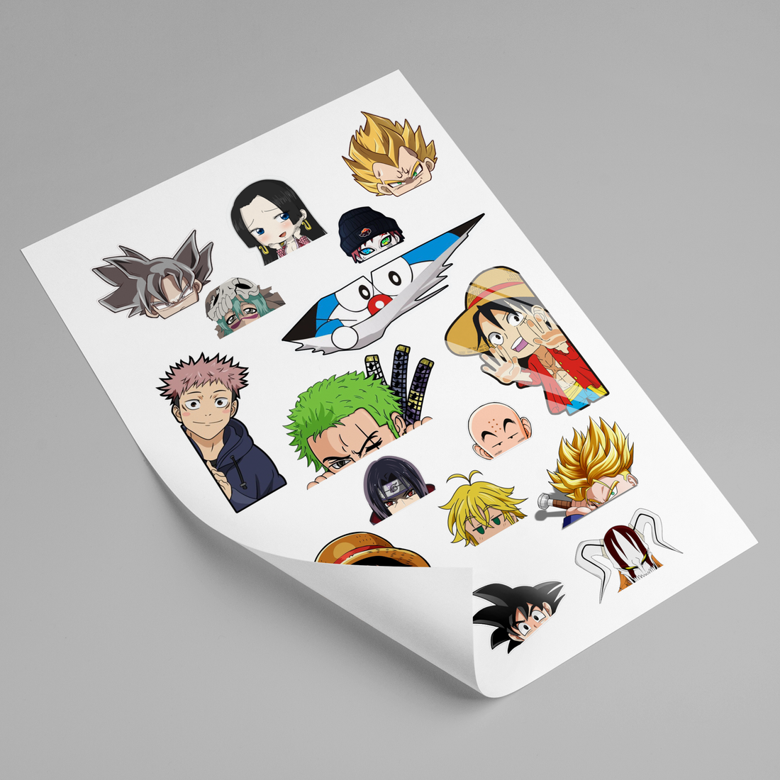 PLANCHE D'AUTOCOLLANTS PERSONNALISÉS